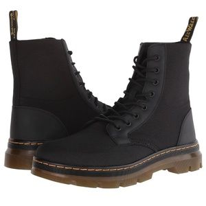 Dr. Martens Black Combs Nylon 8-Eye Boots UK 5